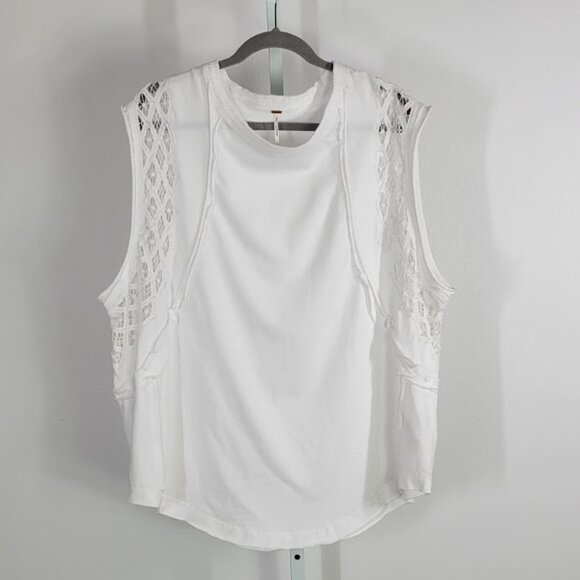 FREE PEOPLE table for two tee sleeveless Sz L NEW - Picture 8 of 10